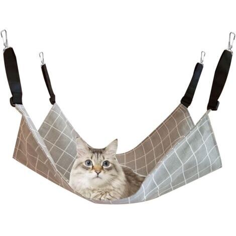 Hamac pour Chat, Lit Suspendu pour Animaux, Hamac pour Animaux, Chat Cage Hamac, Hamac pour Cage pour Animaux de Compagnie, 57 x 47cm (1/5)