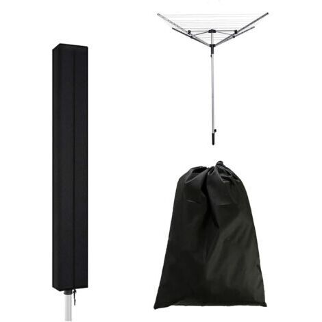 Housse de parapluie pour sèche-linge, housse pour étendoir à vêtements, housse pour étendoir pour parapluie extérieur, housse de protection imperméable pour sèche-parapluie(160x15x15 cm) (1/5)