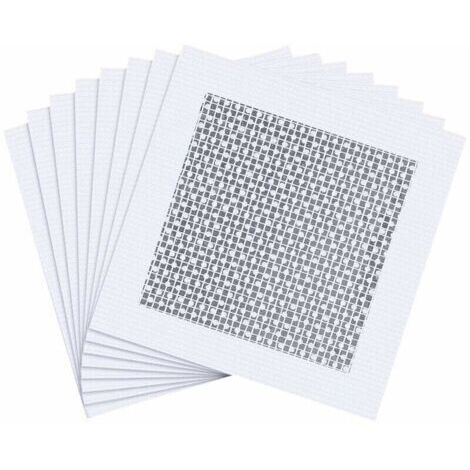 Lot de 8 patchs de réparation muraux en fibre de verre pour cloison sèche - Pour couvrir les fissures et les trous sur les clôtures en vinyle - Patchs autocollants en aluminium (1/4)