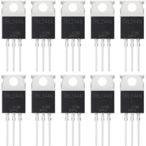 10 Pièces IRLZ44N IRLZ44 IRLZ44NPBF Transistors MOSFET à Canal N 47A 55V 47 Ampère 55 Volt Puissance Transistor MOSFETS TO-220 (1/5)