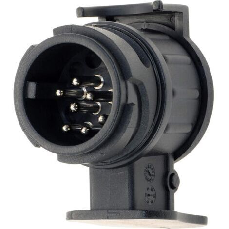 Adaptateur de remorque de 13 Broches vers 7 Broches - Noir - pour Voiture, remorque, attelage, Caravane (1/5)