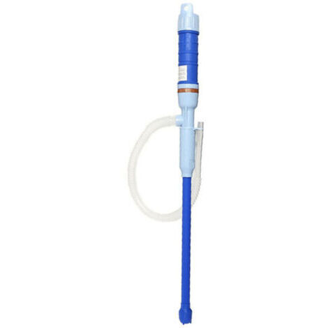 Pompe à Siphon,Pompe de Transfert de Liquide fonctionnant sur Batterie avec Tube Bendable,Pompe à Essence électrique - Pompe de transvasement de Diesel, Huile et Eau (Bleu) (1/4)