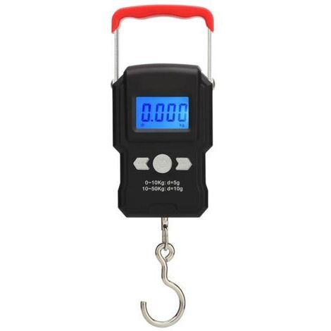 Balance A Crochet Suspendue, Double Precision, Retroeclairage De L'Ecran Lcd, 50Kg / 5G,210x65x30mm (1/3)