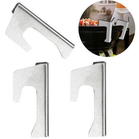Lot de 3 Entretoises pour Plaque de Feu, Entretoises Universelles en Acier Inoxydable pour Gril, Entretoises de Plaque Chauffante Durable pour Plaques de Feu, BBQ Disc, Plaques de Gril (1/5)