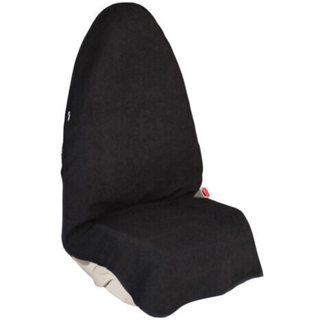 Housse de Siège Voiture Universelle Avant, Imperméable Résistante, Sueur Serviette Siège de Voiture Couverture, Housses de Siège Pratiques pour Garage et Les Sportifs, Noir (1/5)