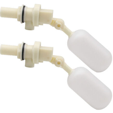 Lot de 2 Valve Flottante pour remplir automatiquement Les abreuvoirs pour Chien, bétail et Moutons Valve à Boule d'arrêt Automatique de Remplissage 1/2" NPT (1/4)