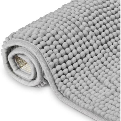 Tapis de Bain Antiderapant en Chenille, 40 x 60 cm Tapis Salle de Bain Absorbant, Tapis Salle de Bain en Microfibre Chenille, Tapis de Sol Lavable en Machine, pour la Salle de Bain, Douche, Baig (1/4)