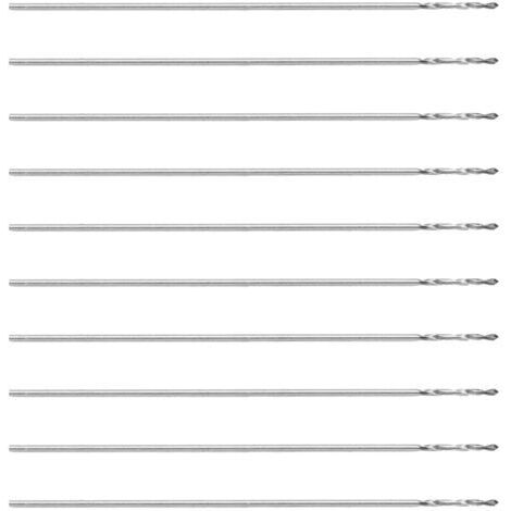 10 pièces foret hélicoïdal petite tige droite perles machines-outils de forage K10 0.3mm (1/5)