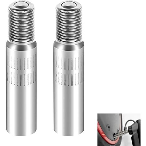 2 Pièces Extension de Valve de Pneu 39mm en Alliage d'Aluminium, Rallonge Valve Pneu Trottinette, Adaptateur Gonflage pour Xiaomi M365, Trottinette Électrique, Dualtron, Moto, Camion, Anti-Fuite (1/5)