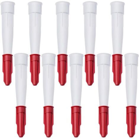 10 Pièces Embouts de Cartouche, Buse de Remplacement en Silicone, Buses Calfeutrage Plastique, Silicone Cartouche Douilles pour la Cuisine, la Maison (1/5)