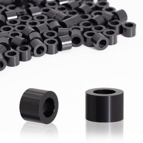 100 Pièces Rondelles d'espacement Rondes en ABS Entretoises plastique isolantes Rondelle plastique M4 pour vis M4 7 x 5 mm pour circuit imprimé  Isolation électrique (1/5)