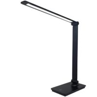 Schwarze LED-Tischlampe mit USB-Anschluss, 3-stufig dimmbares weißes Licht, Augenschutzlampe für Wimpernverlängerung und Permanent-Make-up
