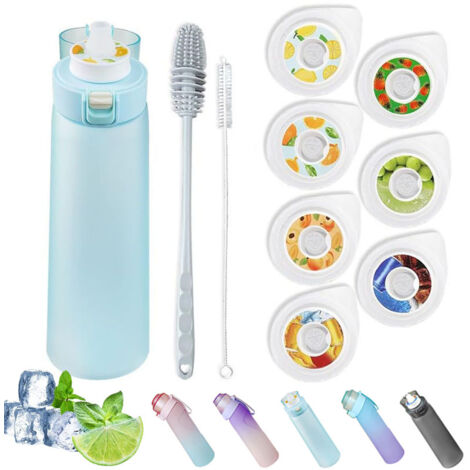 Bottiglia D'acqua Aerea - 650 Ml - Con 7 Capsule Di Sapore - Senza Bpa - A Prova Di Perdite - Ecologica - Idratazione Perfetta Per La Palestra - Ufficio - Viaggi E Avventure All'aperto - Con 2 Kombors (1/5)