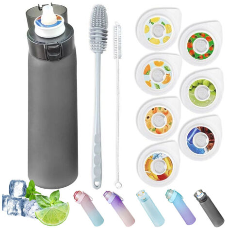Bottiglia D'acqua Aerea - 650 Ml - Con 7 Capsule Di Sapore - Senza Bpa - A Prova Di Perdite - Ecologica - Idratazione Perfetta Per La Palestra - Ufficio - Viaggi E Avventure All'aperto - Con 2 Kombors (1/5)