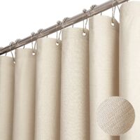 Beige Tenda Isolante Impermeabile di Colore Solido con Rivestimento in Poliestere Chunyan 132cm213cm, Tenda Oscurante Anti-Sole per Soggiorno, Camera da Letto e Balcone