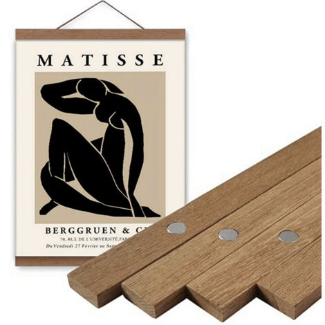 Cornice magnetica per poster da 21 cm, poster facilmente sostituibili, decorazione da parete per soggiorno, poster pubblicitario (poster non incluso) (1/5)