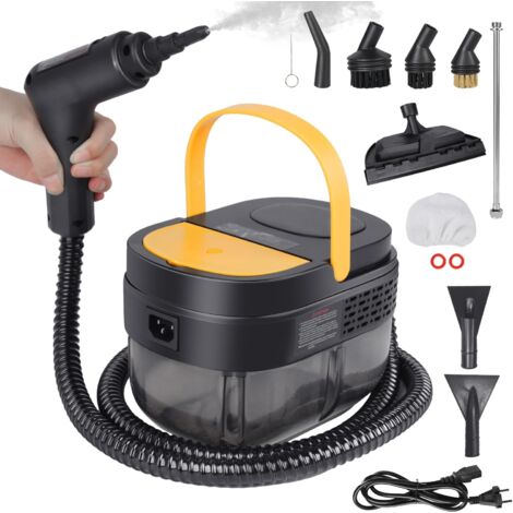 Pulitore a vapore ad alta pressione da 2500 W, regolazione a 3 velocità, Pulitore a vapore multifunzione per la pulizia di auto/finestre/cucina (1/5)