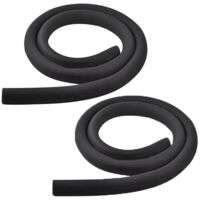 2er-Set Isolierschläuche aus Gummi-Kunststoff, Frostschutz-Rohrhülle, feuerhemmend & UV-beständig – 16 mm x 9 mm x 1,8 m