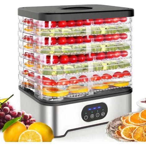 8-stufiger Dörrautomat 400W – Lebensmittel-Dehydrator mit Digitaldisplay, Zeit- & Temperaturregelung, Höhenverstellbar, 360° Trocknungssystem (1/5)