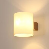 Vintage-Moderne Wandleuchte mit E27 Fassung, Wandlampe für Schlafzimmer, Flur und Wohnzimmer, inkl. Leuchtmittel, industrieller Stil für Treppenhaus