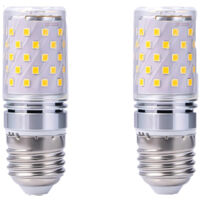 Pack mit 2 LED E27 Glühbirnen – 12W – Kaltweiß 6000K – 100 lm/W – Perfekt für Tischlampen und Nachttischlampen