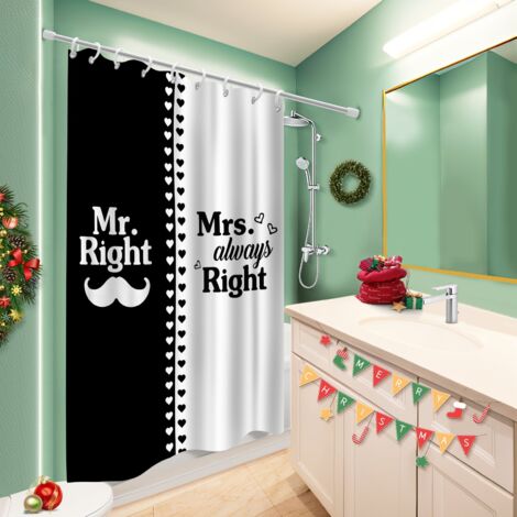 Voile de douche polyester 180x180 décoratif rideau étanche pour accueillir l’été dans sa maison (1/5)