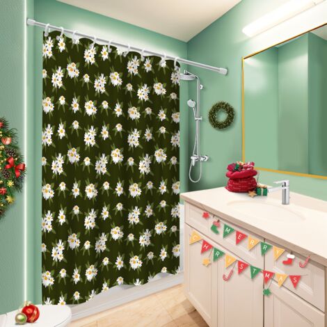 Rideau polyester pour douche 180x180 avec motif rideau imperméable pour se sentir en vacances chez soi (1/5)