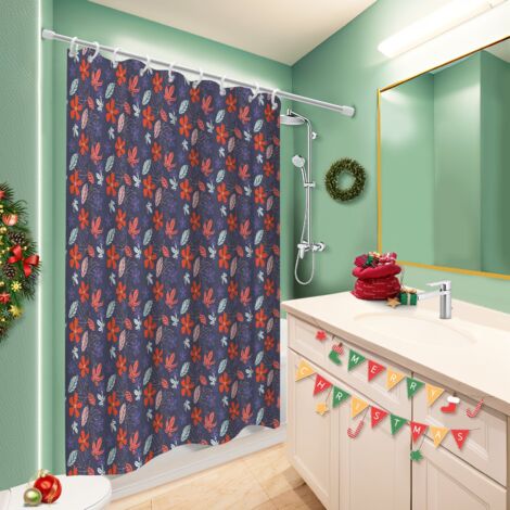 Rideau douche imperméable polyester 180x180 souple bâche de douche pour un relooking rapide de sa salle de bain (1/5)