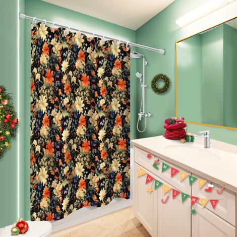 Rideau de douche imperméable en polyester 180x180 artistique bâche polyester douche pour campin (1/5)