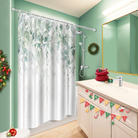 Rideau polyester pour douche 180x180 poids aux ourlets housse de baignoire pour salle d’eau sans fenêtre (1/5)