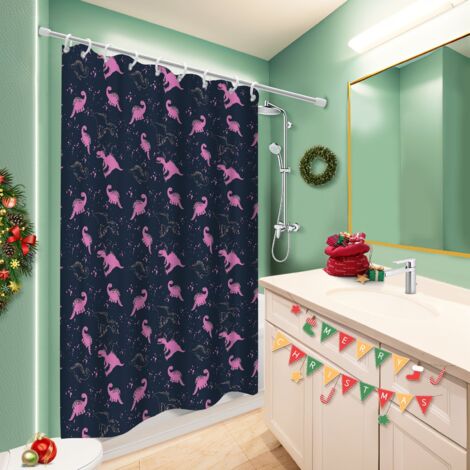 Rideau de bain en polyester 180x180 Épais séparation douche pour les amateurs de déco (1/5)