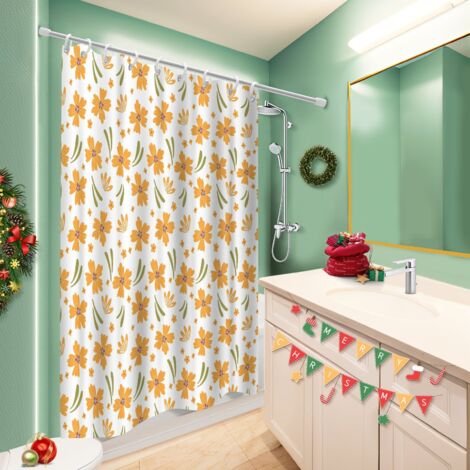 Rideau polyester pour douche 180x180 lavable housse de baignoire pour préparer la maison avant l’arrivée d’invités (1/5)