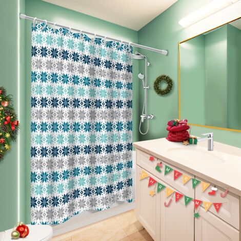 Rideau de douche imperméable en polyester 180x180 robuste bâche polyester douche pour offrir à noël ou un anniversaire (1/5)