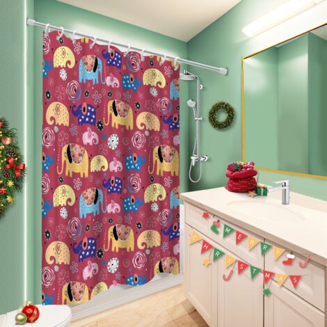 Rideau de douche 180x180 Élégant rideau étanche pour ambiance spa à domicile