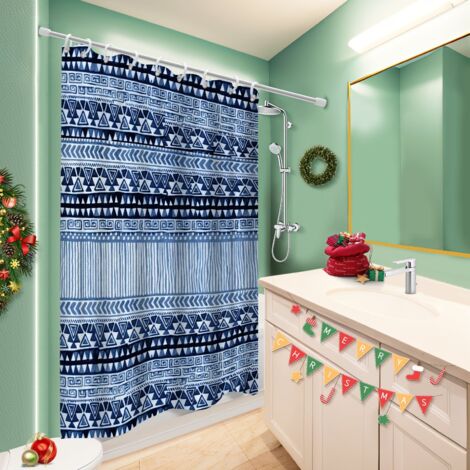 Voile de douche polyester 180x180 aéré bâche de douche pour personne à mobilité réduite