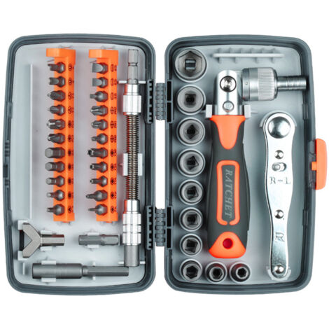 Rutschfester Ratschen-Schraubendreher-Set – Multi-Winkel für Präzision – Für Elektronik, Motorrad, Haus, Bau und Auto (1/5)