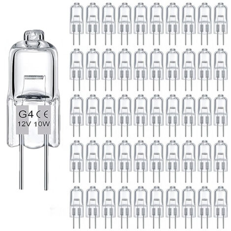 Set mit 100 Halogenlampen G4 – 160 Lumen – Warmweiß 2800K – Dimmbar – Haushalt und Gewerbe – Lebensdauer 3000h (1/5)