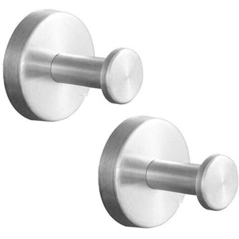 Confezione da 2 Ganci Murali Forati in Acciaio Inox – Appendino per Cappotto (1/5)