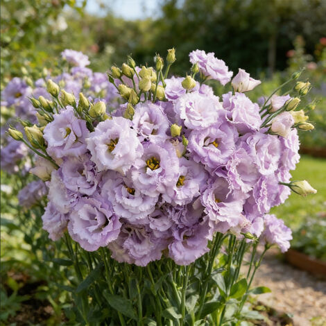 1000 Semi di Lisianthus Colore Lilla – Eustoma Grandiflorum, Fiori Doppi Soffici e Romantici per Giardino