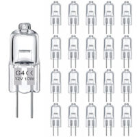 Paquete de 20 bombillas halógenas G4 – 160 lúmenes – Luz cálida 2800K – Regulables – Iluminación interior hogar y comercio – 3000h
