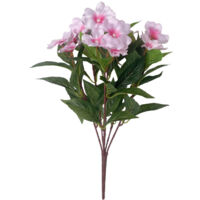 4 Rosa Artificiale Fiori Artificiali, Artificiale impatiens, adatto per interni ed esterni piante in vaso, cortili, giardini, cesti appesi, portico Decorazione