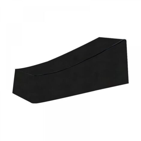 Housse de chaise longue de jardin, imperméable, coupe-vent, robuste en tissu Oxford 210D, housse de chaise longue (210x75x40/80cm)-noir (1/5)
