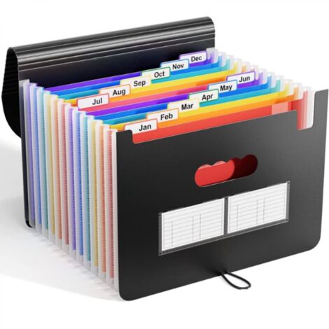Trieur A4 / Range Document / Rangement Papier 12compartiments- Trieur Rangement documents Classeur a4 Organiseur Documents Trieur Extensible Accordéon Document (1/5)