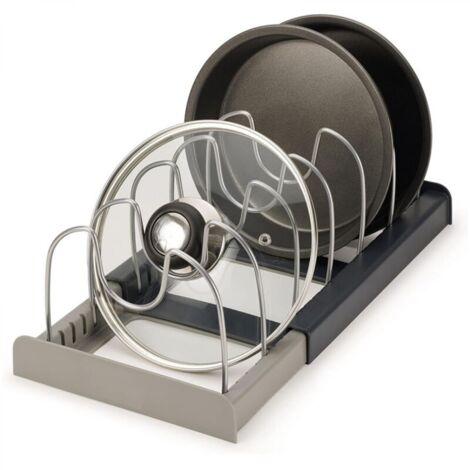Organisateur d'ustensiles de cuisine extensible, étagère de cuisine avec 7 compartiments réglables