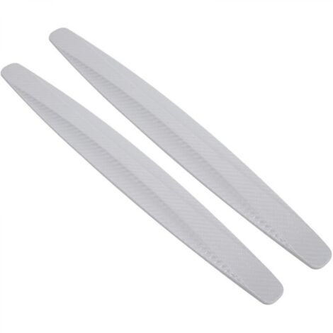 Lot de 2 films de protection pour pare-chocs de voiture, bandes d'angle autocollantes en fibre de carbone pour la protection de la carrosserie