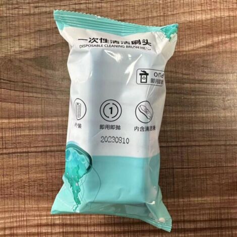 Lot de 16 têtes de brosse de rechange jetables parfumées à la mer pour un nettoyage efficace, un rangement pratique à la maison et un remplacement facile (1/5)
