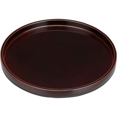 Plateau de pot de fleurs en céramique marron de diamètre extérieur 25 cm adapté au bac de drainage des fleurs d'intérieur et d'extérieur 1 (1/5)