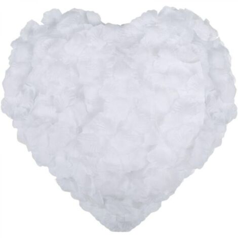 Pétales de Rose 2000PCS Pétales de Rose Blanche Artificielle en Soie Confettis Pétales de Fleur pour Mariage Proposer Saint Valentin Anniversaire Noël Fête Décoration Romantique événement (1/5)