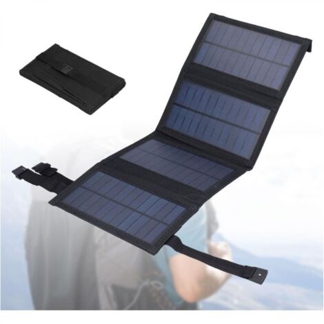 Ineasicer 20 W Panneaux Solaires Portables, Chargeur Solaire pour Telephone Pliable, étanche IP65, Sortie USB 5 V CC, Panneaux Dépliés 480 X 185 Mm poum pour Ordinateur Portable (1/5)