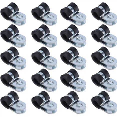 304 Colliers de serrage en acier inoxydable robustes, résistants à la corrosion et réutilisables Colliers de serrage en forme de R pour tuyaux 6mm (1/5)